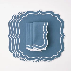 Cheap Agatha Blue Placemats (Set Of 4) Placemats