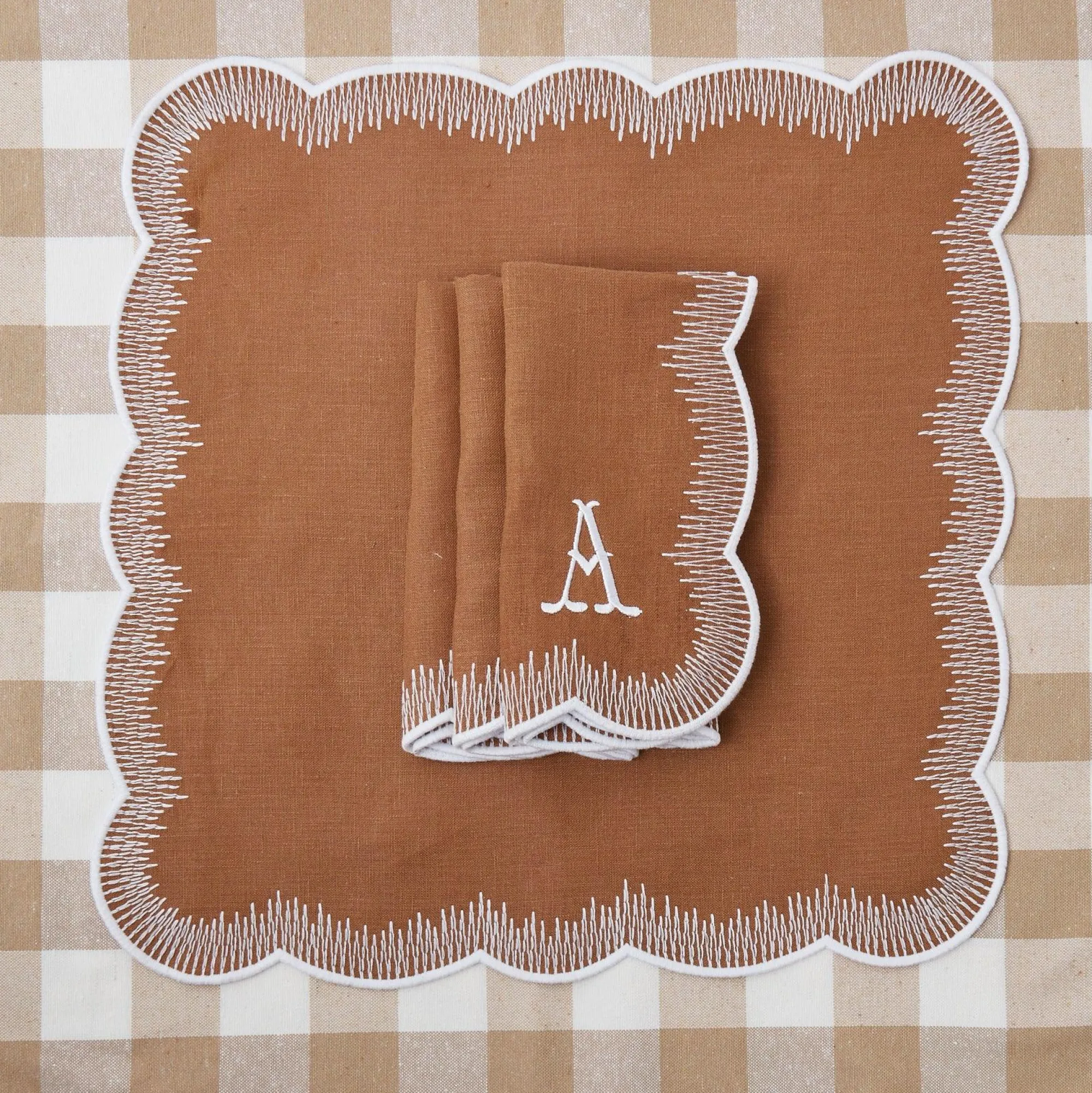 alathea_caramel_linen_nap_7.webp Clearance Alathea Caramel Linen Napkins (Set Of 4) Napkins