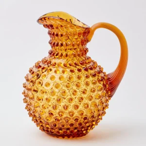Flash Sale Amber Hobnail Jug And Glasses (Set Of 6) Jugs