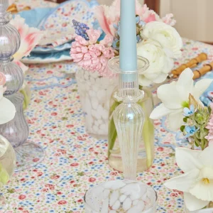 Online Amelie Clear Candle Holders (Pair) Candle Holders