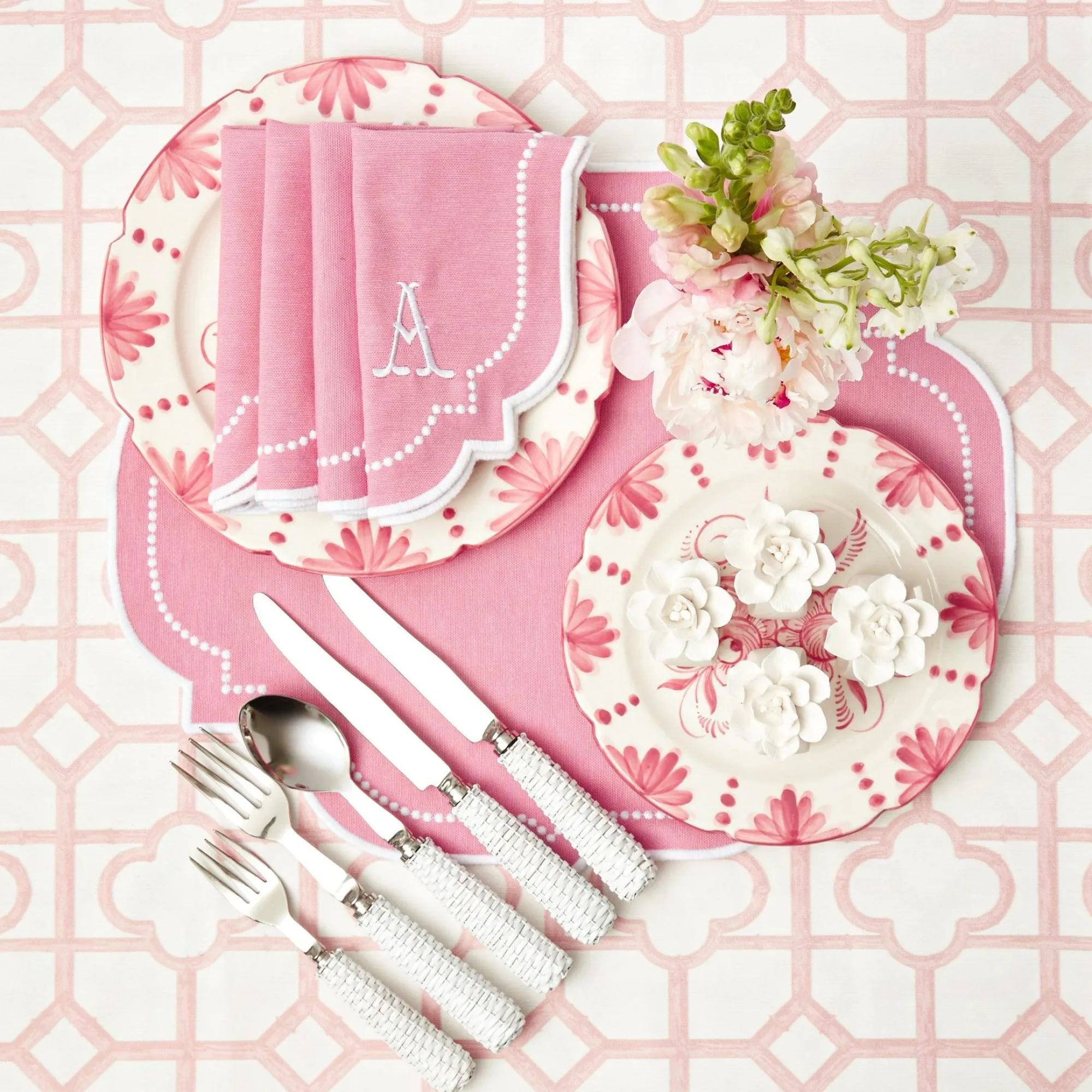 amelie_pink_placemats_set_10.webp Cheap Amelie Pink Placemats (Set Of 4) Placemats