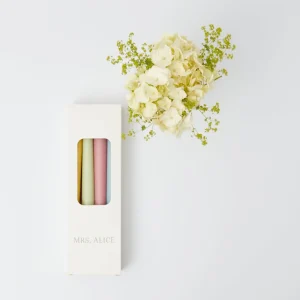 New Assorted Pastel Candles (Set Of 8) Candles