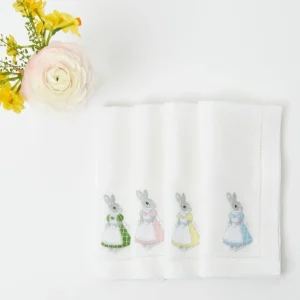 Shop Assorted White Linen Rabbit Napkins (Set Of 4) Napkins