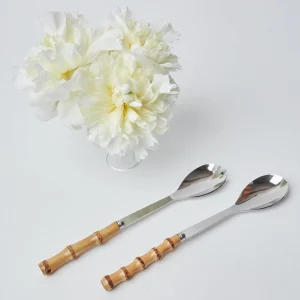 Discount Bamboo Salad Servers Cutlery Sets