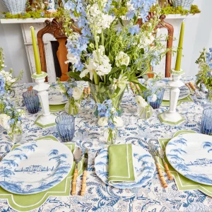 Clearance Beatrice Blue Tablecloth Tablecloths