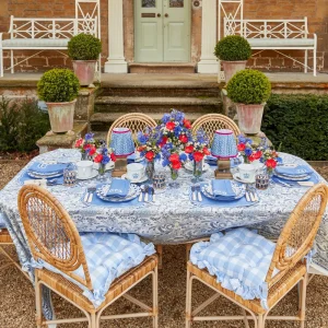 Clearance Beatrice Blue Tablecloth Tablecloths
