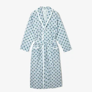 Hot Blue Bouquet Dressing Gown Aprons & Robes