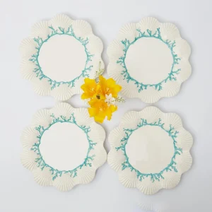 Store Blue Coral Dinner Plates (Set Of 4) Dinner Plates