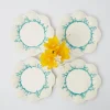 Hot Blue Coral Starter Plates (Set Of 4) Starter Plates