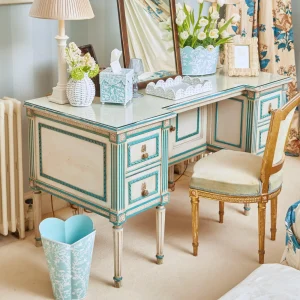 Online Blue Floral Tole Tissue Box Tissue Boxes