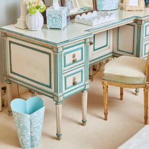 Online Blue Floral Tole Tissue Box Tissue Boxes