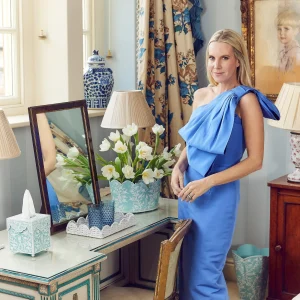 Online Blue Floral Tole Tissue Box Tissue Boxes