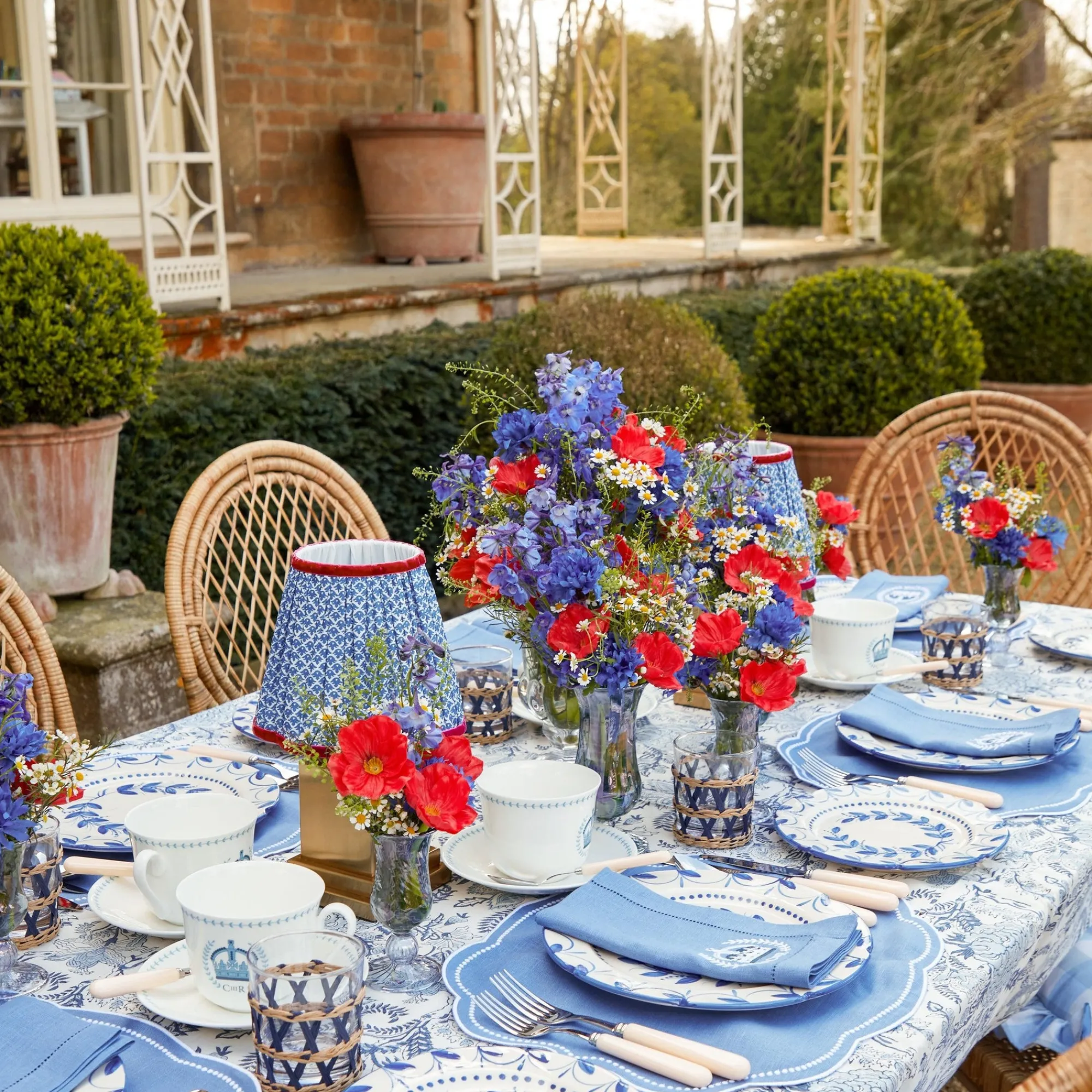 blue_fluted_vases_pair_7.webp Cheap Blue Fluted Vases (Pair) Vases