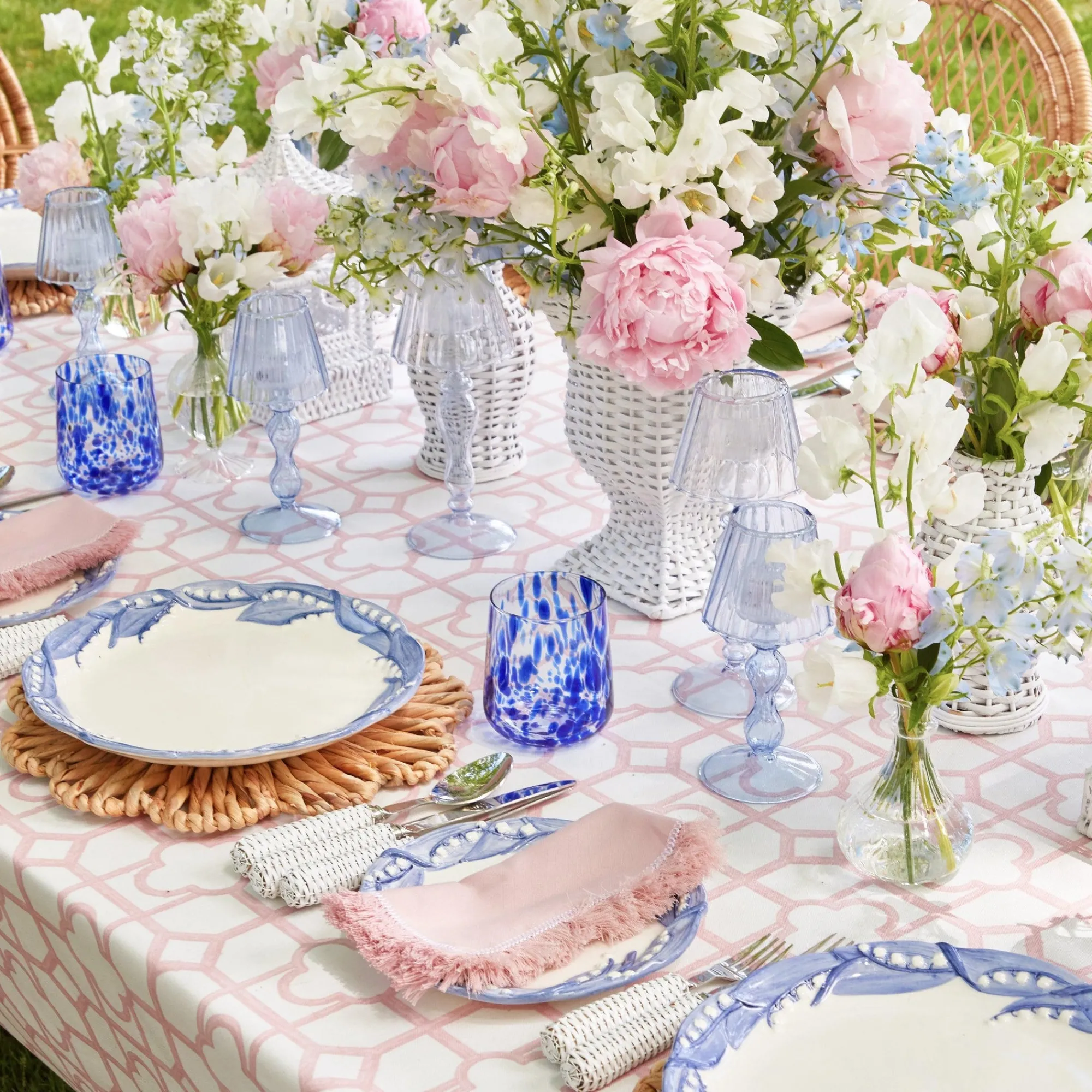 blue_glass_lantern_tea_li_10.webp Best Blue Glass Lantern Tea Light Holder Set Pagodas & Lanterns