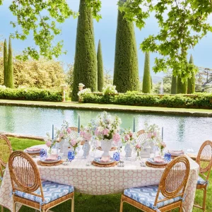 Store Blue Ikat Seat Pad Cushion Cushions