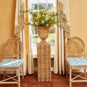 Store Blue Ikat Seat Pad Cushion Cushions