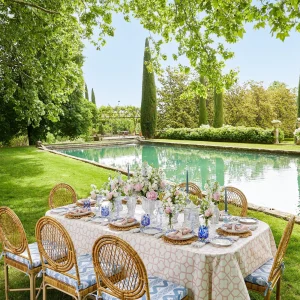 Cheap Blue Lily Of The Valley Dinner & Starter Plates (Set Of 8) Dinner Plates