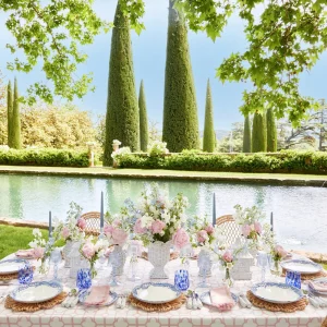 Fashion Blue Lily Of The Valley Dinner Plates (Set Of 4) Crockery Sets