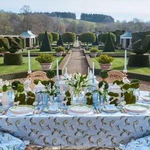 Online Blue Lily Of The Valley Tablecloth Tablecloths