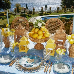 Clearance Blue Matilde Dinner & Starter Plates (Set Of 8) Crockery Sets