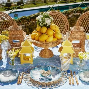 Clearance Blue Matilde Dinner & Starter Plates (Set Of 8) Crockery Sets