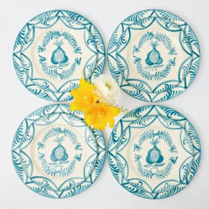 New Blue Melograno Dinner & Starter Plates (Set Of 8) Starter Plates