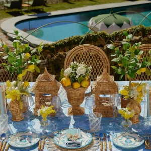 New Blue Melograno Dinner & Starter Plates (Set Of 8) Starter Plates