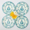 Clearance Blue Melograno Dinner Plates (Set Of 4) Dinner Plates