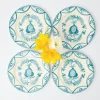 New Blue Melograno Starter Plates (Set Of 4) Crockery Sets