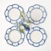 Flash Sale Blue Petal Bamboo Starter Plate (Set Of 4) Crockery Sets