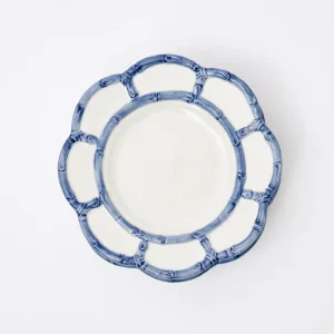 Sale Blue Petal Bamboo Starter Plate Starter Plates