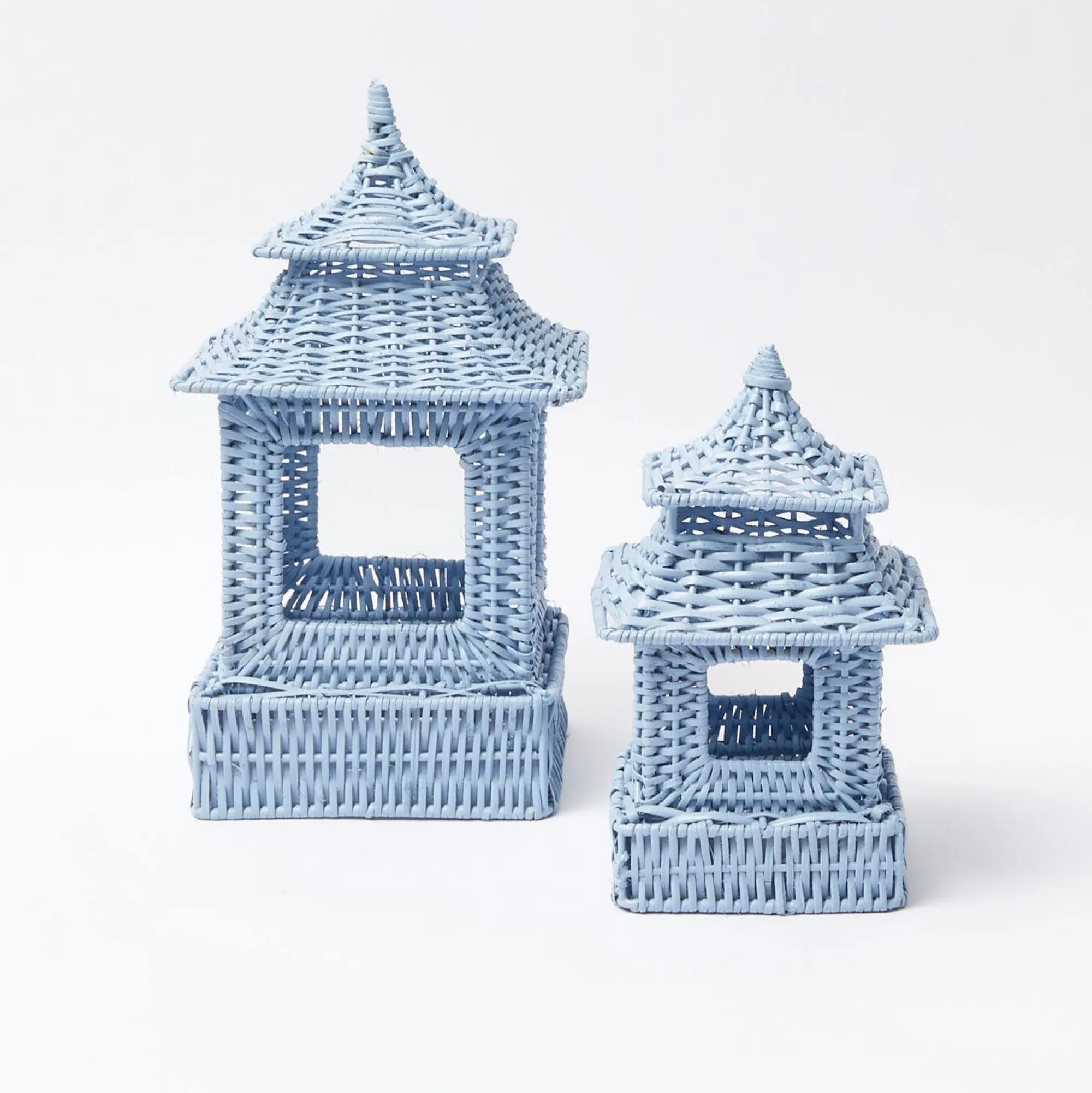 blue_rattan_pagoda_lanter_8-4.webp Cheap Blue Rattan Pagoda Lantern Candle Holders