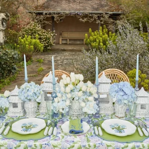 Clearance Blue Tulip Dinner Plates (Set Of 4) Dinner Plates