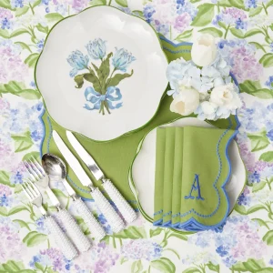 Clearance Blue Tulip Dinner Plates (Set Of 4) Dinner Plates