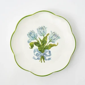 Clearance Blue Tulip Dinner Plates (Set Of 4) Dinner Plates