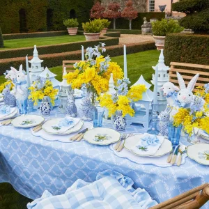 Cheap Blue Tulip Starter Plates (Set Of 4) Crockery Sets