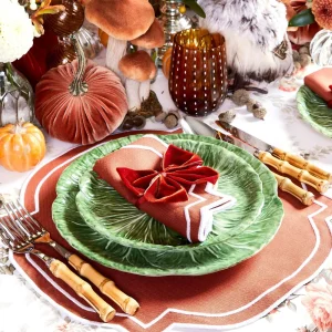 Shop Burnt Orange Napkin Bows (Set Of 4) Napkin Rings, Bows & Wreaths