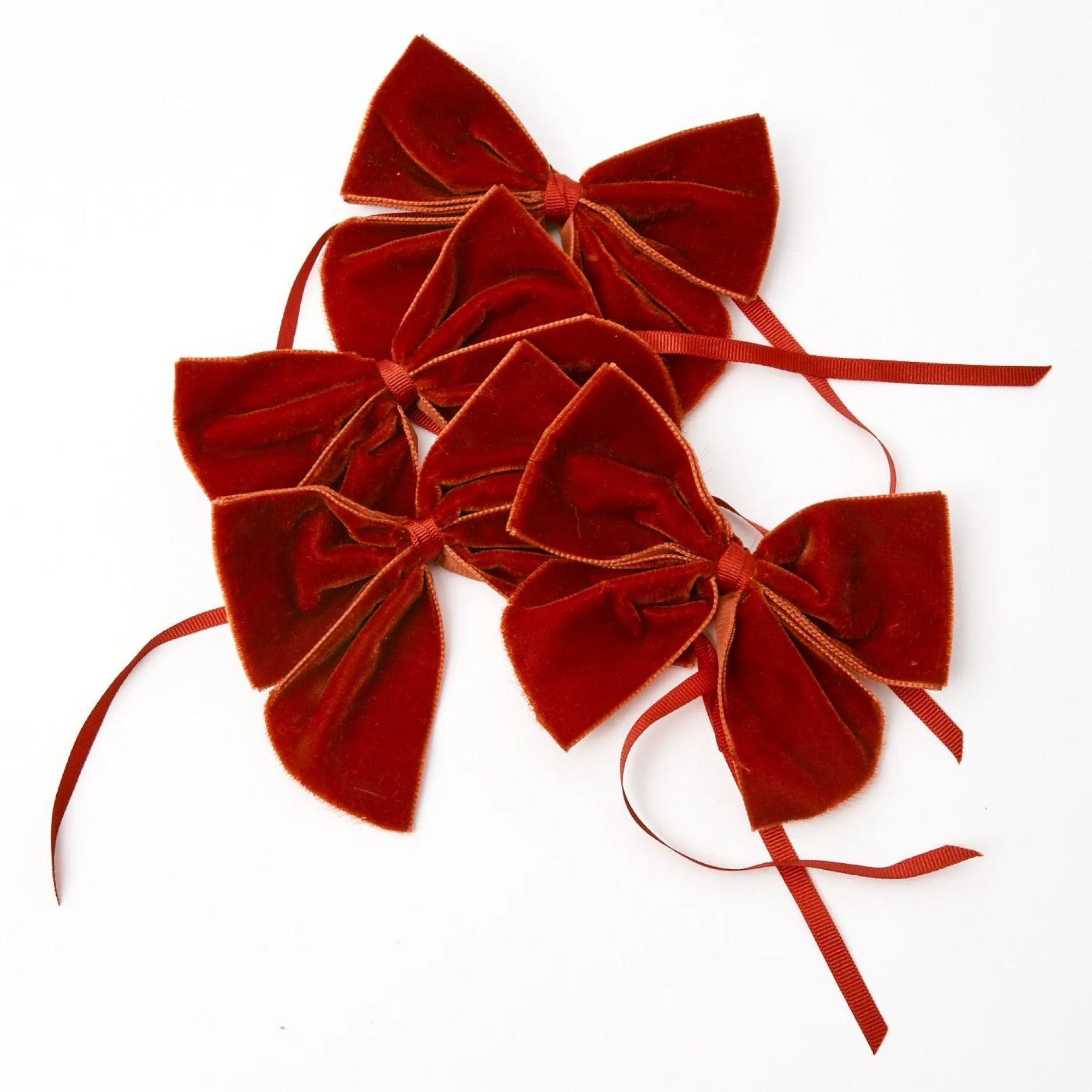 burnt_orange_napkin_bows__16.webp Shop Burnt Orange Napkin Bows (Set Of 4) Napkin Rings, Bows & Wreaths