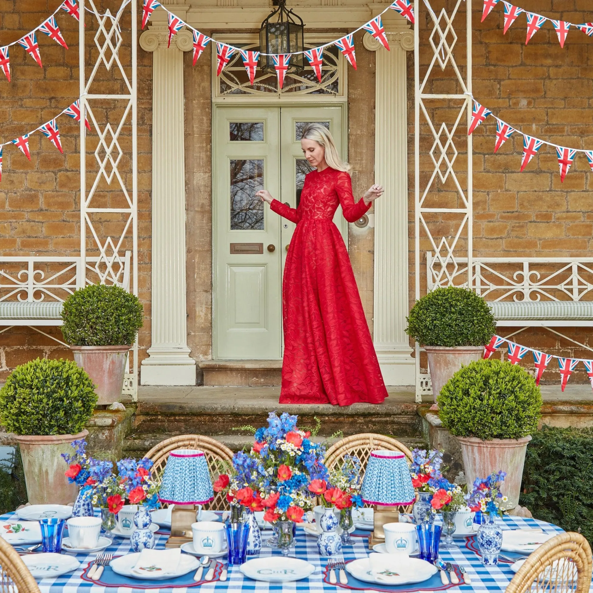 camilla_blue__red_linen_p_2.webp Online Camilla Blue & Red Linen Placemats (Set Of 4) Placemats