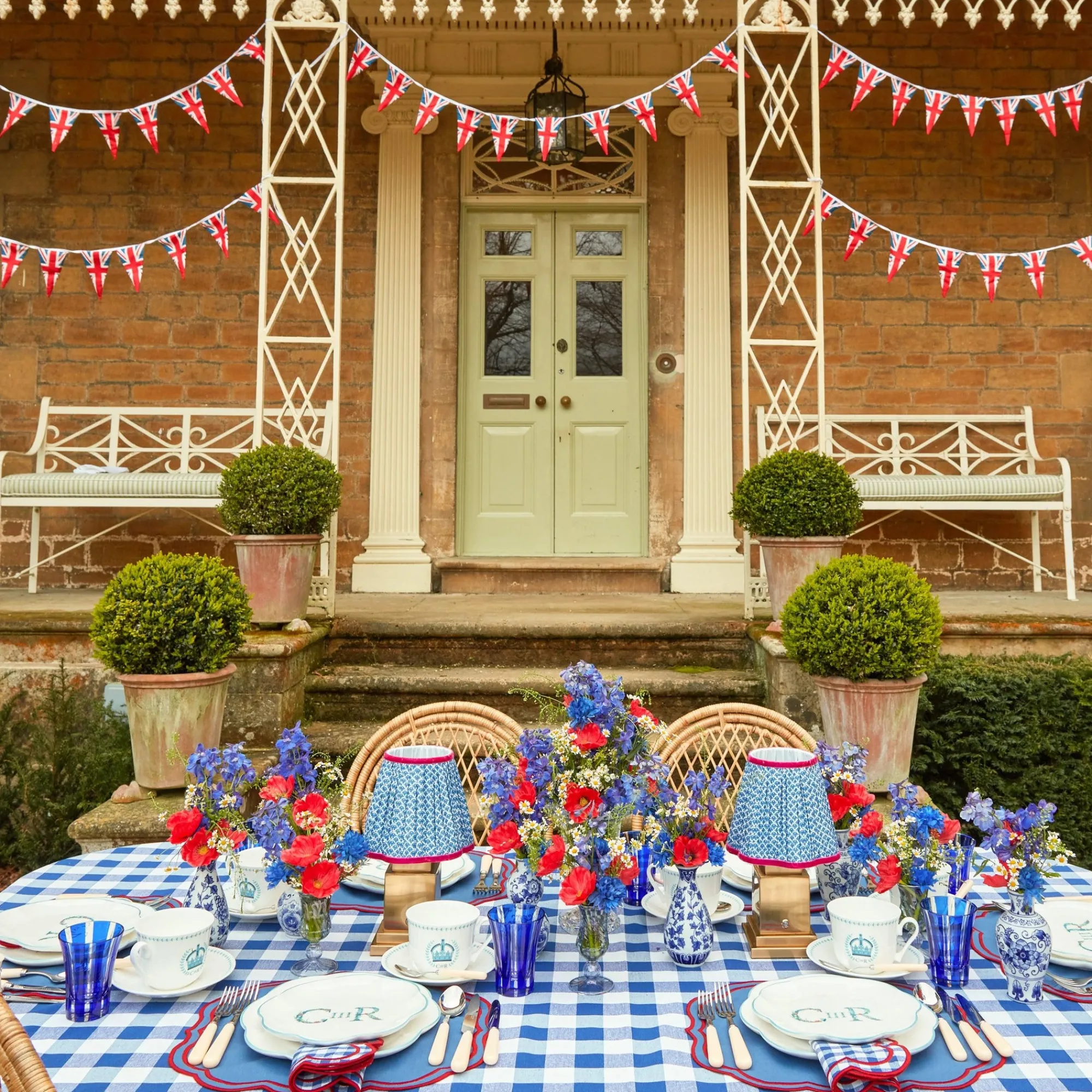 camilla_blue__red_linen_p_8.webp Online Camilla Blue & Red Linen Placemats (Set Of 4) Placemats