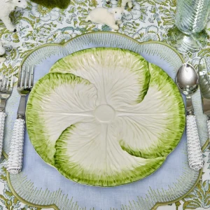 Flash Sale Capri Lettuce Dinner & Starter Plate (Set Of 8) Dinner Plates