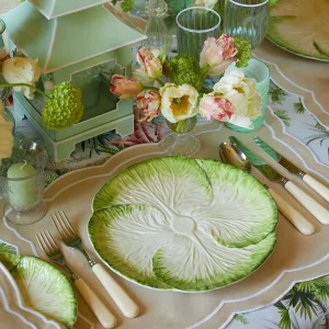 Shop Capri Lettuce Dinner Plate (Set Of 4) Lettuce Crockery