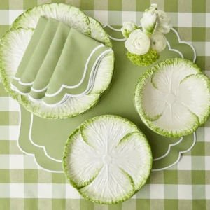 Shop Capri Lettuce Dinner Plate (Set Of 4) Lettuce Crockery