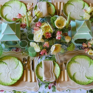 Cheap Capri Lettuce Starter Plate (Set Of 4) Lettuce Crockery