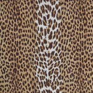 Cheap Chestnut Brown Leopard Fabric Serena Fresson Fabrics