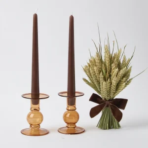 Clearance Chocolate Brown Candles (Set Of 8) Candles