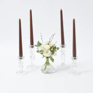 Clearance Chocolate Brown Candles (Set Of 8) Candles