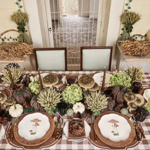 Discount Chocolate Gingham Tablecloth Tablecloths