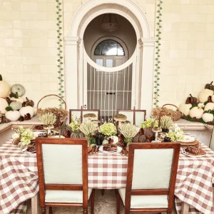 Discount Chocolate Gingham Tablecloth Tablecloths
