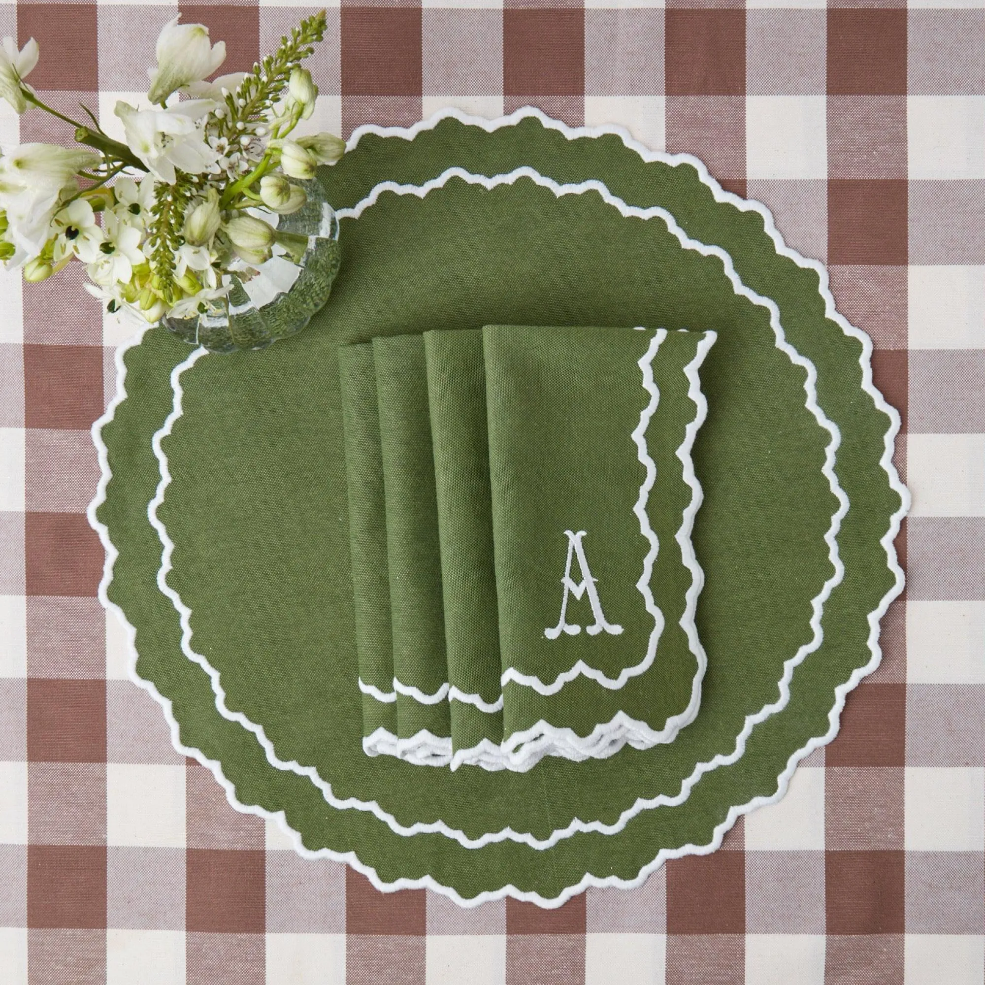 chocolate_gingham_tablecl_3.webp Discount Chocolate Gingham Tablecloth Tablecloths